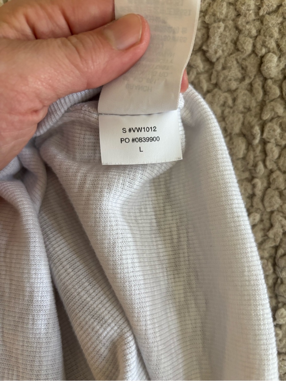 Vuori White Ribbed Racerback Tank Top - Picture 3 of 4